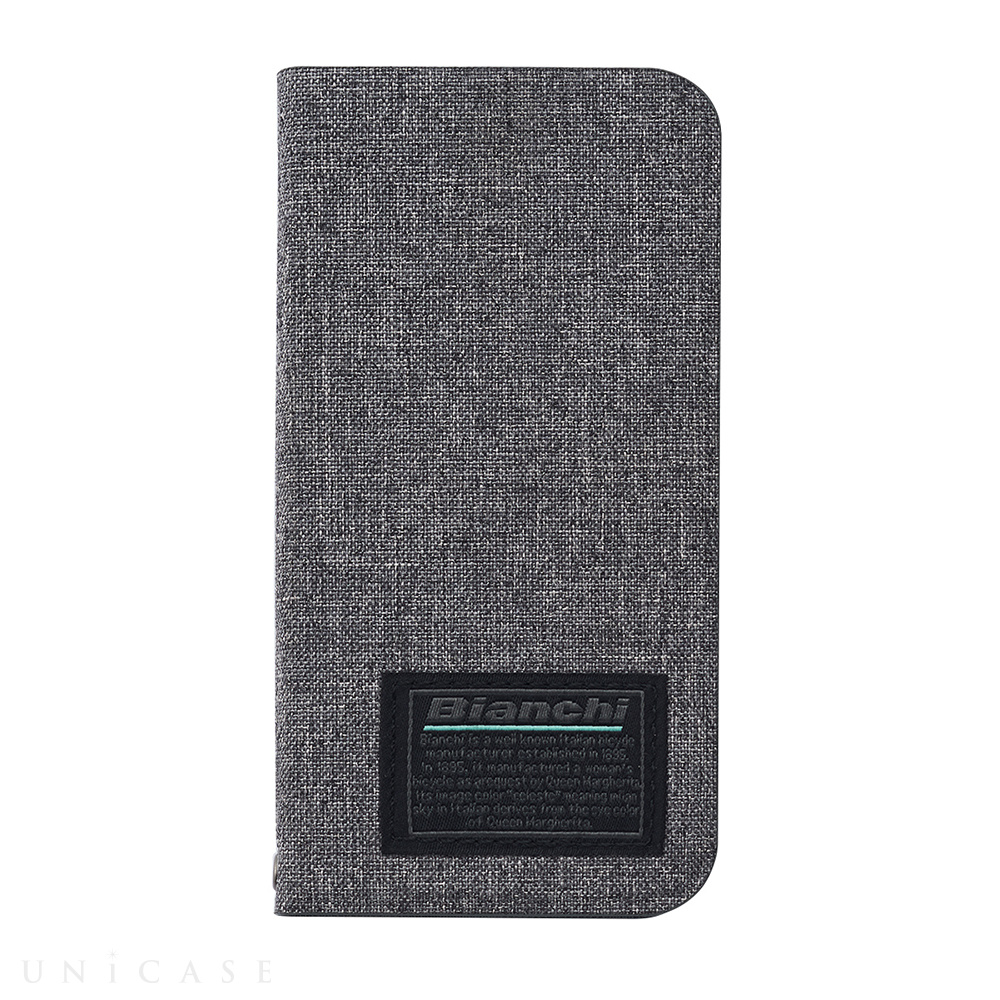 【iPhone12 mini ケース】Bianchi Water Repellent Folio Case for iPhone12 mini (gray)