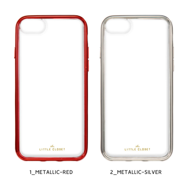 【iPhoneSE(第3/2世代)/8/7/6s/6 ケース】LITTLE CLOSET iPhone case (METALLIC-SILVER)サブ画像