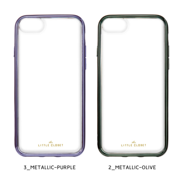 【iPhoneSE(第3/2世代)/8/7/6s/6 ケース】LITTLE CLOSET iPhone case (METALLIC-PURPLE)サブ画像