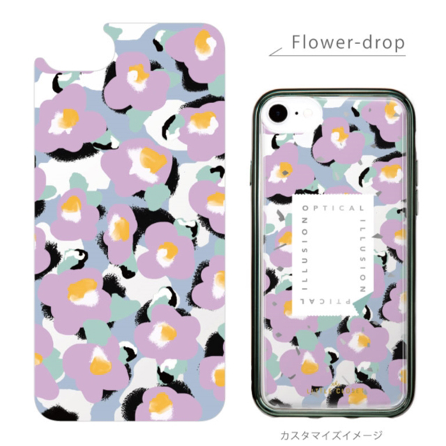 LITTLE CLOSET iPhoneSE(第3/2世代)/8/7/6s/6 着せ替えフィルム (Flower-drop)goods_nameサブ画像