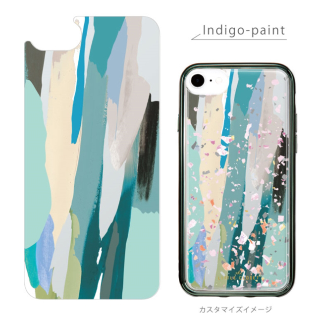 LITTLE CLOSET iPhoneSE(第3/2世代)/8/7/6s/6 着せ替えフィルム (Indigo-paint)goods_nameサブ画像