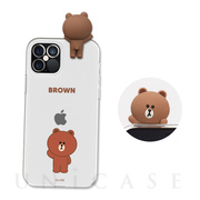 【iPhone12/12 Pro ケース】Figure BASIC CLEAR SOFT (GREETING BROWN)