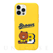 【iPhone12/12 Pro ケース】VARSITY COLOR SOFT (BROWN)