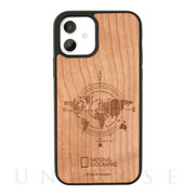 【iPhone12/12 Pro ケース】Nature Wood Carving Case (Compass)