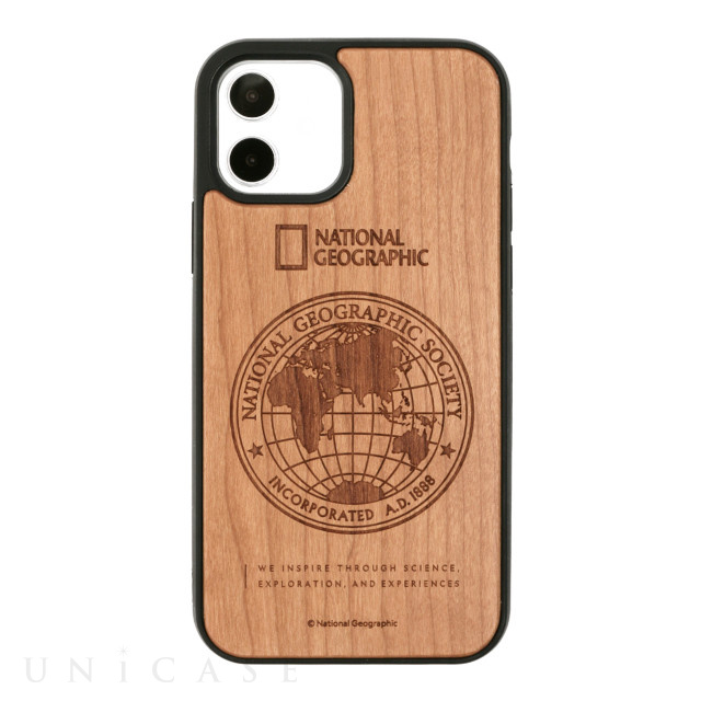 【iPhone12/12 Pro ケース】Nature Wood Carving Case (Cherrywood)