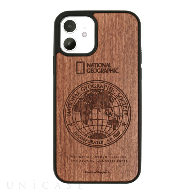 【iPhone12/12 Pro ケース】Nature Wood Carving Case (Rosewood)