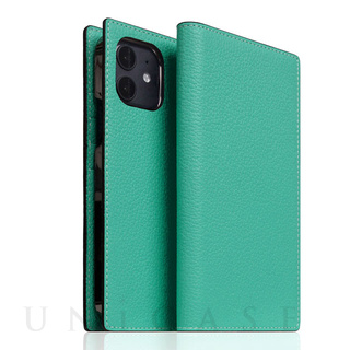 【iPhone12 mini ケース】Edition Full Grain Leather Flip Case (Teal)