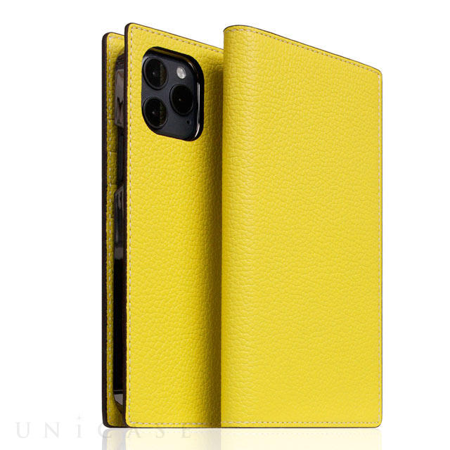 【iPhone12/12 Pro ケース】Edition Full Grain Leather Flip Case (Lemon)