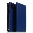 【iPhone12 mini ケース】Full Grain Leather Case (Navy Blue)