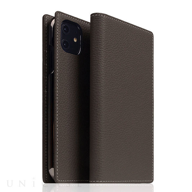【iPhone12/12 Pro ケース】Full Grain Leather Case (Brown Cream)