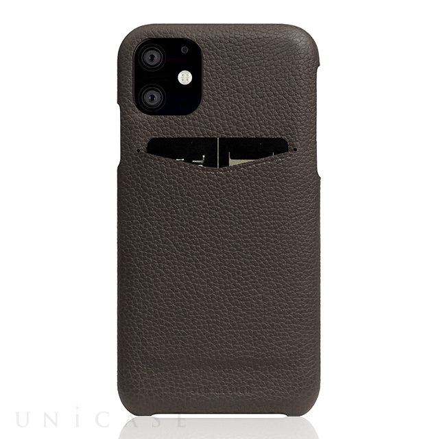 【iPhone12 mini ケース】Full Grain Leather Back Case (Brown Cream)