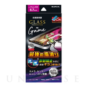 【iPhone12 Pro Max フィルム】ガラスフィルム「GLASS PREMIUM FILM」全画面保護 ソフトフレーム (ゲーム特化/ブラック)