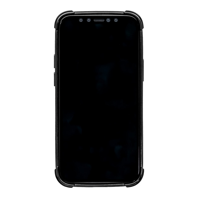 【iPhone12 mini ケース】リング付ハイブリッド耐衝撃ケース (ブラック)サブ画像