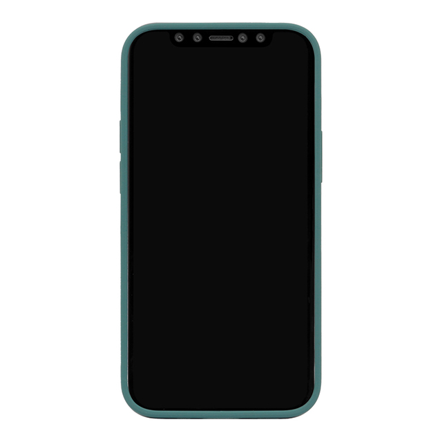 【iPhone12 mini ケース】背面型シリコンケース (グリーン)サブ画像