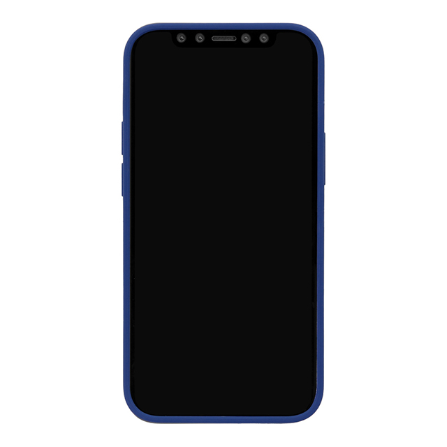 【iPhone12 mini ケース】背面型シリコンケース (ネイビー)サブ画像