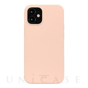 【iPhone12 mini ケース】背面型シリコンケース (ピンク)