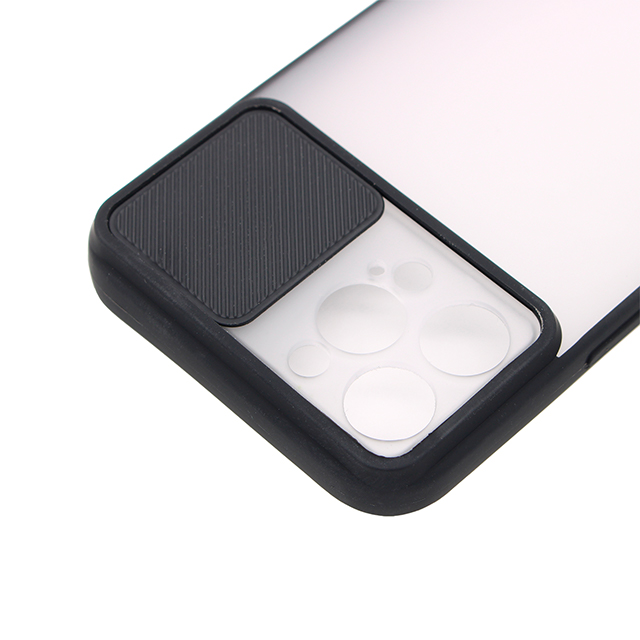 【iPhone12 Pro Max ケース】スライドカメラカバーケース (ブラック)サブ画像
