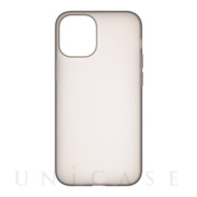 【iPhone12 mini ケース】Smoothly Silicone Case (ブラック)