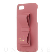 【iPhoneSE(第3/2世代)/8/7 ケース】SLIM WRAP CASE STAND ＆ RING RIBBON (Coral Pink)