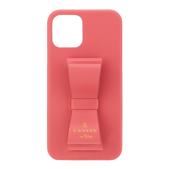 【iPhone12/12 Pro ケース】SLIM WRAP CASE STAND ＆ RING RIBBON (Coral Pink)goods_nameサブ画像
