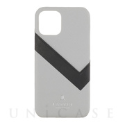 【iPhone12/12 Pro ケース】SLIM WRAP CASE SAFFIANO WRAP (Light Gray)