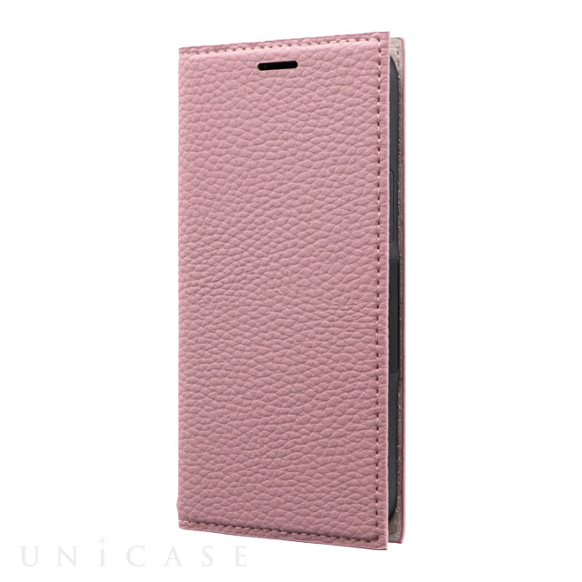 【iPhone12 mini ケース】薄型PUレザーフラップケース「FOLINO」 (ライトピンク)