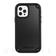 【iPhone12 Pro Max ケース】抗菌・耐衝撃ケース Shield (Black Kevlar)