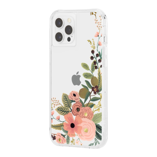 【iPhone12/12 Pro ケース】RIFLE PAPER CO. 抗菌・耐衝撃ケース (Clear Garden Party Rose)サブ画像