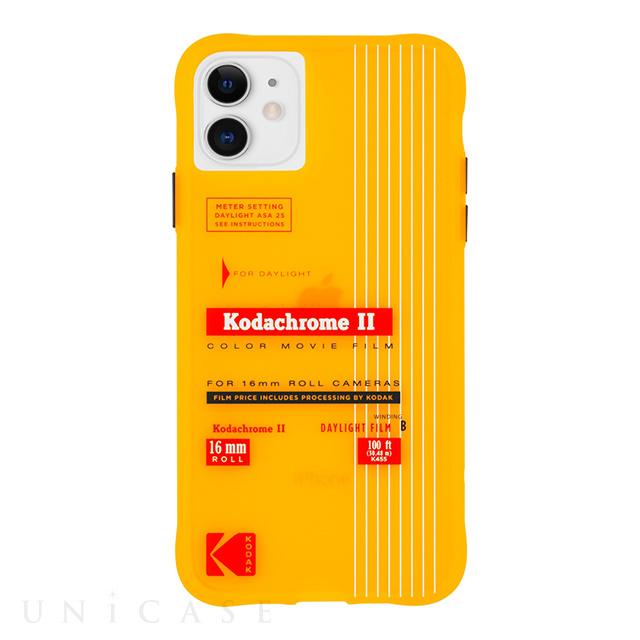 【iPhone12 mini ケース】Kodak 耐衝撃ケース (Vintage Yellow)