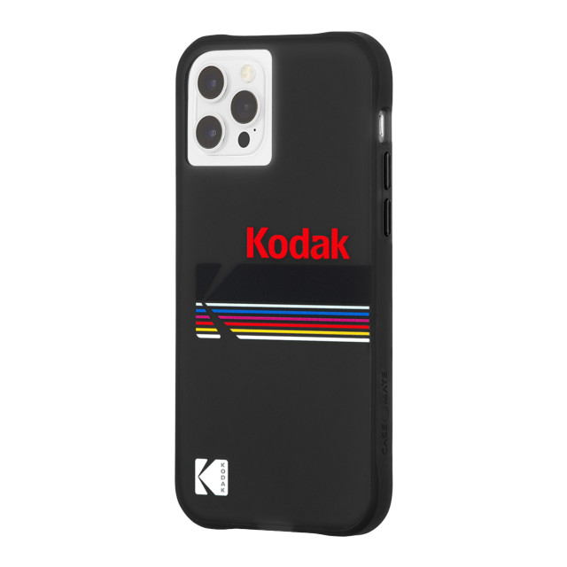 【iPhone12 Pro Max ケース】Kodak 耐衝撃ケース (Matte Black + Shiny Black Logo)サブ画像
