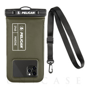 【スマホポーチ】防水ポーチ Marine Waterproof Floating Pouch for Universal Max 6.5 inch (Olive Green)