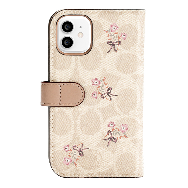 【iPhone12/12 Pro ケース】Folio Case (Floral Bow Signature C Sand/Multi Printed/Glitter Accents)サブ画像