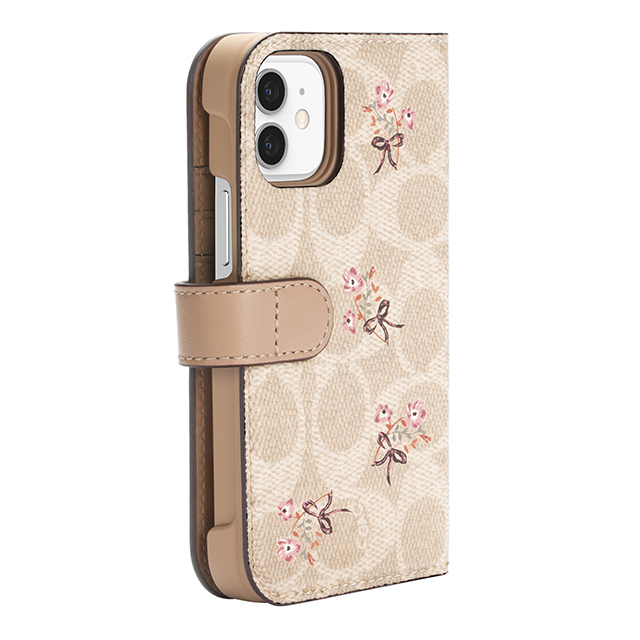【iPhone12/12 Pro ケース】Folio Case (Floral Bow Signature C Sand/Multi Printed/Glitter Accents)goods_nameサブ画像