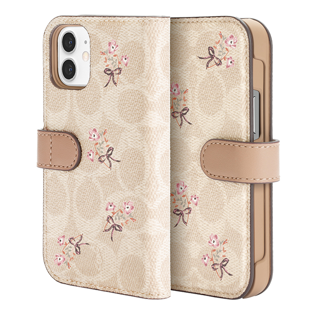 【iPhone12/12 Pro ケース】Folio Case (Floral Bow Signature C Sand/Multi Printed/Glitter Accents)サブ画像