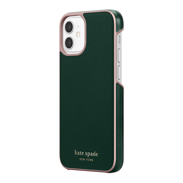 【iPhone12 mini ケース】Wrap Case (Deep Evergreen/Rococo Pink PC/Gold Sticker Logo)サブ画像