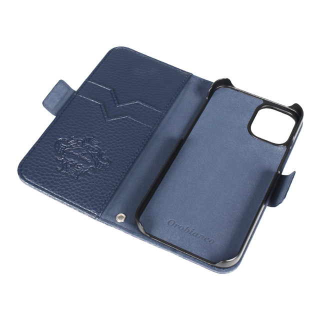 【iPhone12 mini ケース】“シュリンク” PU Leather Book Type Case (ブルー)goods_nameサブ画像