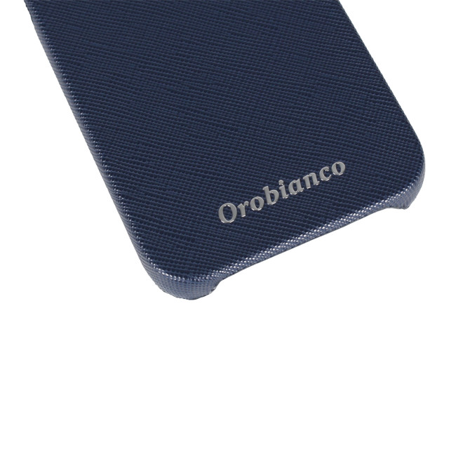 【iPhone12/12 Pro ケース】“サフィアーノ調” PU Leather Back Case (ブルー)サブ画像