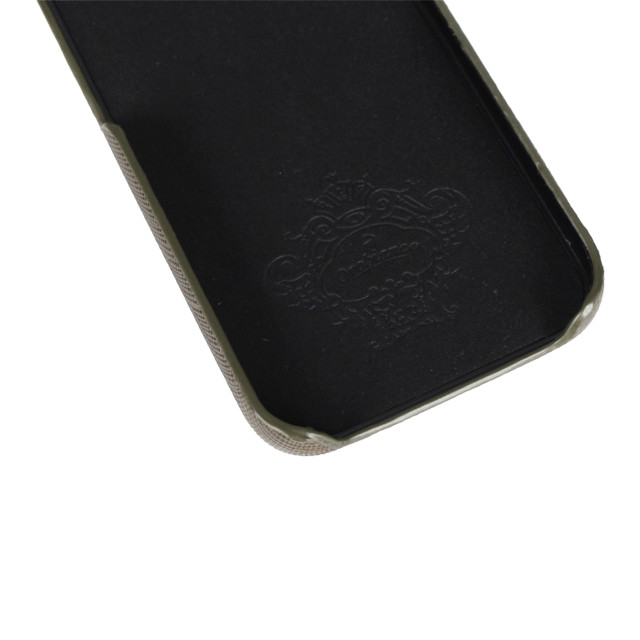 【iPhone12/12 Pro ケース】“サフィアーノ調” PU Leather Back Case (グリーン)サブ画像