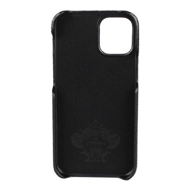 【iPhone12 mini ケース】“シュリンク” PU Leather Back Case (ブラック)サブ画像
