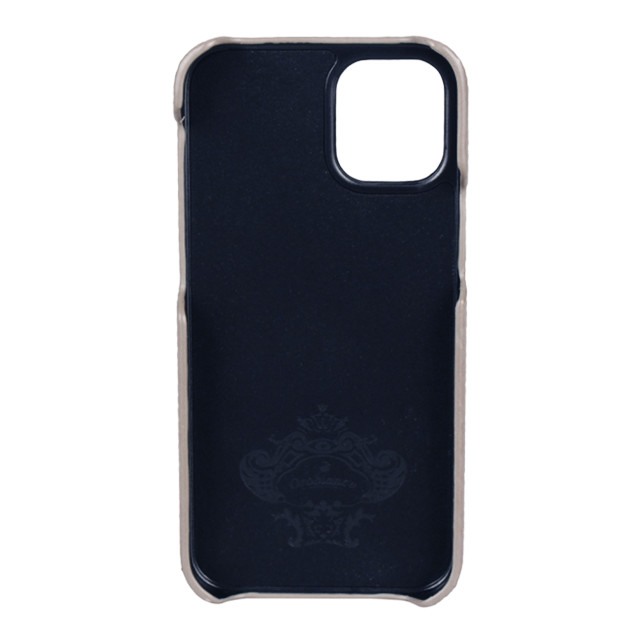 【iPhone12 mini ケース】“シュリンク” PU Leather Back Case (グレー)サブ画像