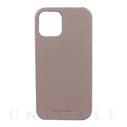 【iPhone12/12 Pro ケース】“シュリンク” PU Leather Back Case (グレー)