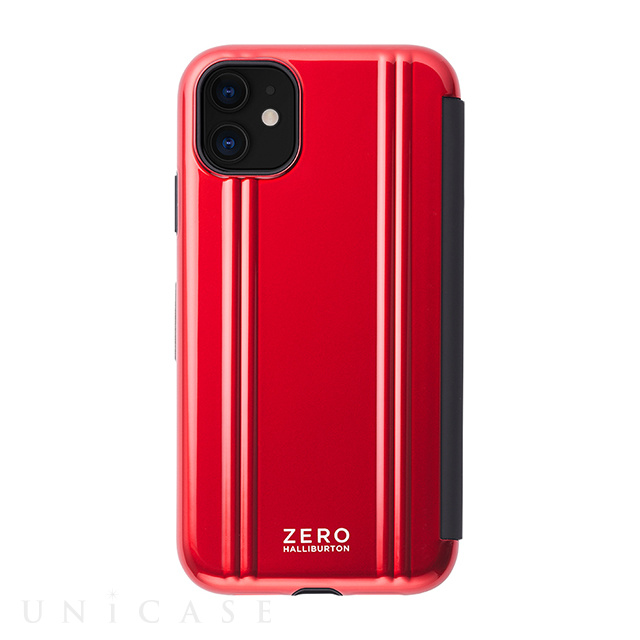 【アウトレット】【iPhone11/XR ケース】ZERO HALLIBURTON Hybrid Shockproof Flip case for iPhone11 (Red)