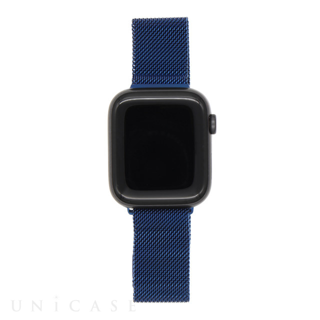 【Apple Watch バンド 49/45/44/42mm】ステンレスバンド (ブルー) for Apple Watch Ultra2/1/SE(第2/1世代)/Series9/8/7/6/5/4/3/2/1