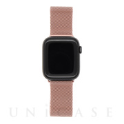 【Apple Watch バンド 41/40/38mm】ステンレスバンド (ローズゴールド) for Apple Watch SE(第2/1世代)/Series9/8/7/6/5/4/3/2/1