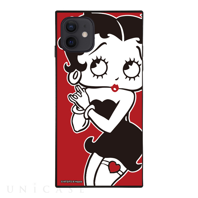 【iPhone12 mini ケース】BETTY BOOP ガラスケース (RED GIRL)
