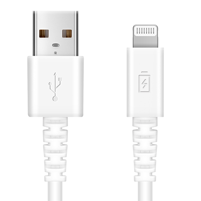 充電/通信 やわらかケーブル USB-A to Lightning 1.2m (ホワイト)サブ画像