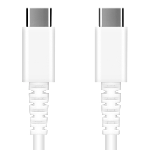 充電/通信 やわらかケーブル USB-C to USB-C 0.5m (ホワイト)goods_nameサブ画像
