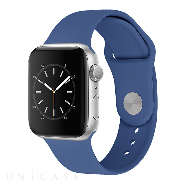 【Apple Watch バンド 49/45/44/42mm】シリコンバンド (ダスティブルー) for Apple Watch Ultra2/1/SE(第2/1世代)/Series9/8/7/6/5/4/3/2/1
