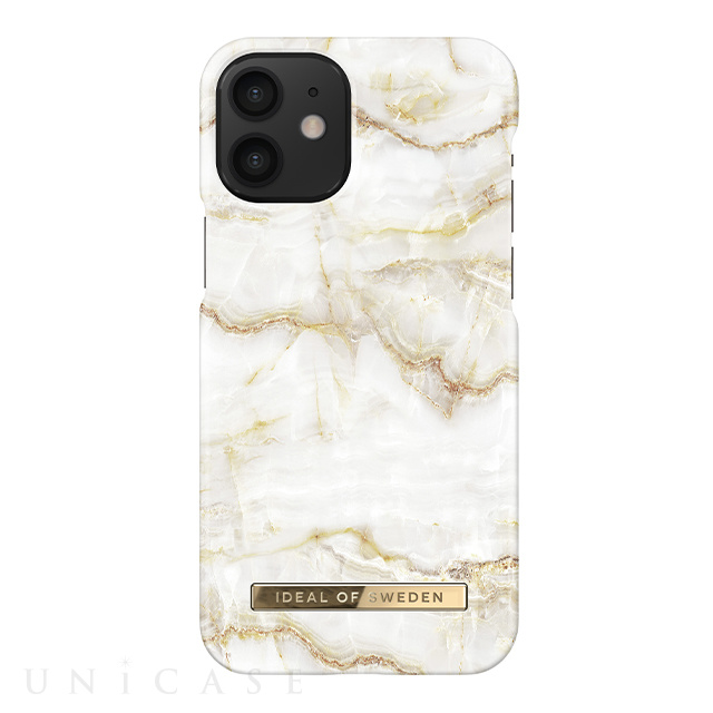 【iPhone12 mini ケース】Fashion Case (Golden Pearl Marble)