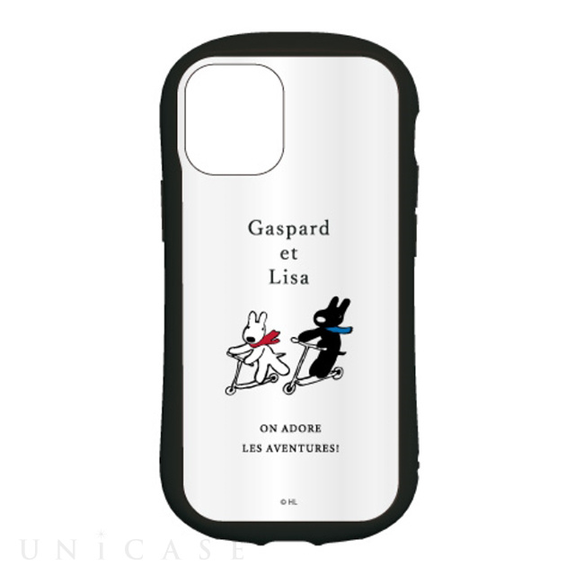 【iPhone12 mini ケース】リサとガスパール ハイブリッドクリアケース (スクーター)